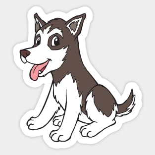 Husky Puppy Sticker